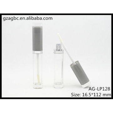 Hot sale&Empty Plastic Quadrate Lip Gloss Tube AG-LP128, AGPM Cosmetic Packaging , Custom Colors/Logo